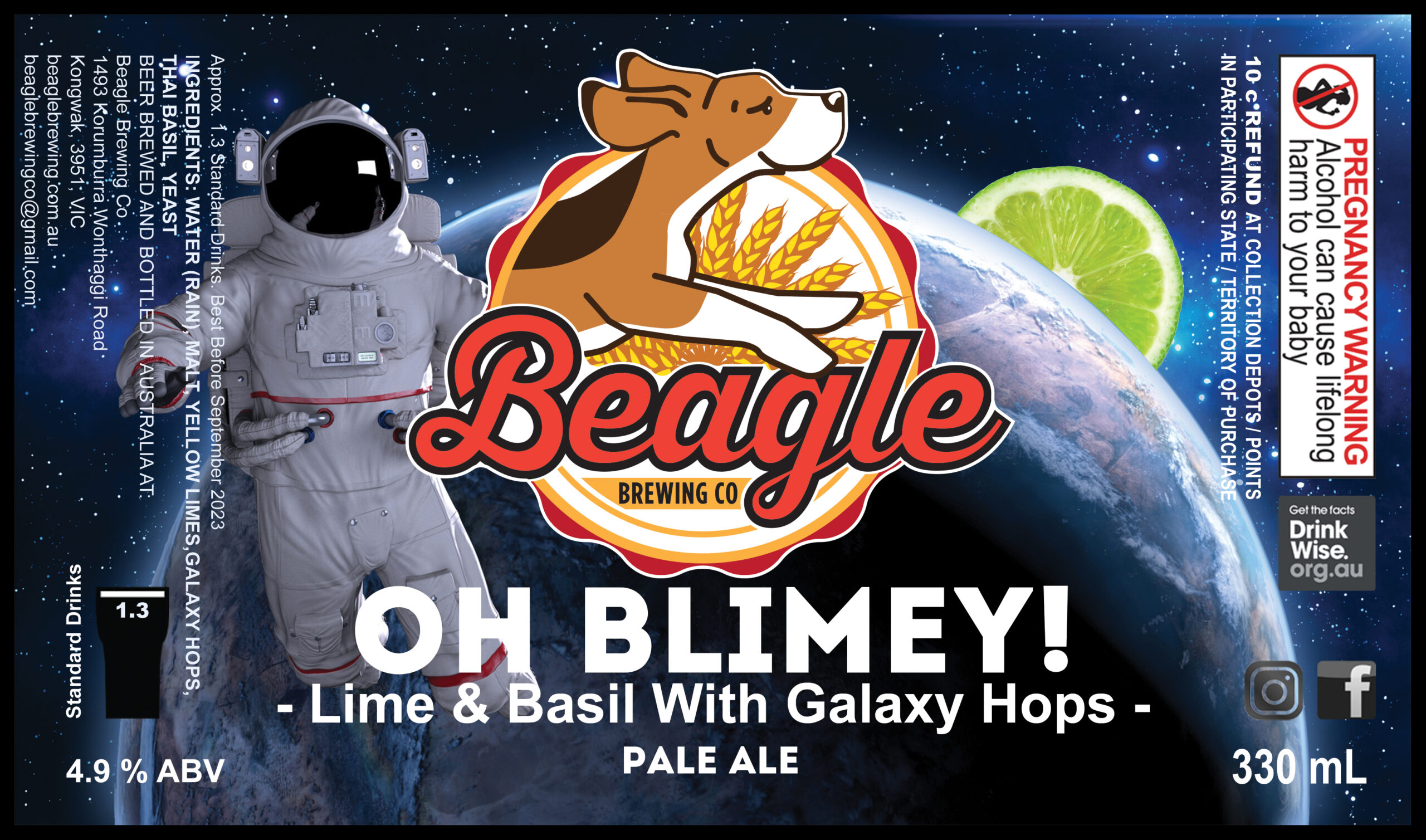 Oh Blimey Pale Ale Beagle Brewing Co